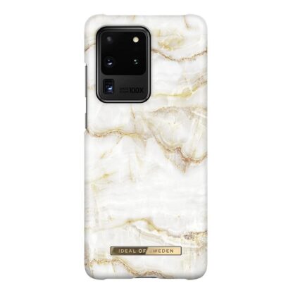 iDeal Of Sweden Samsung Galaxy S20 Ultra Fashion Case - Golden Pearl Marble