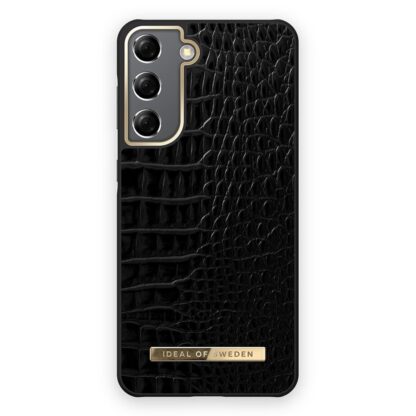 iDeal Of Sweden Samsung Galaxy S21 Fashion Case Atelier - Neo Noir Croco Gold