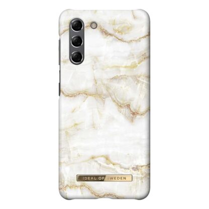 iDeal Of Sweden Samsung Galaxy S21 Fashion Cover Golden Pearl Marble