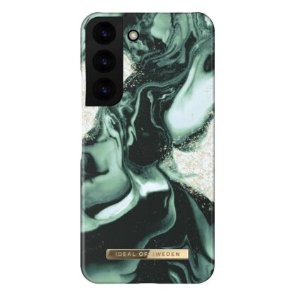 iDeal Of Sweden Samsung Galaxy S22 Fashion Case Golden Olive Marble