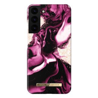 iDeal Of Sweden Samsung Galaxy S22+ (Plus) Fashion Cover Golden Ruby Marble
