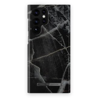 iDeal Of Sweden Samsung Galaxy S22 Ultra Fashion Case Black Thunder Marble