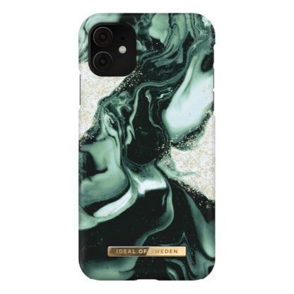 iDeal Of Sweden iPhone 11 Fashion Case Golden Olive Marble
