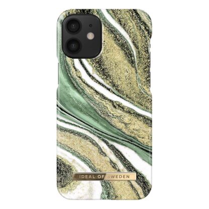 iDeal Of Sweden iPhone 12 Mini Fashion Case - Cosmic Green Swirl