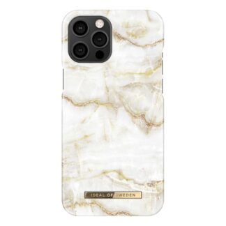 iDeal Of Sweden iPhone 12 Pro Max Fashion Case - Golden Pearl Marble