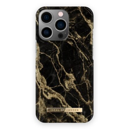 iDeal Of Sweden iPhone 13 Pro Fashion Case Golden Smoke Marble