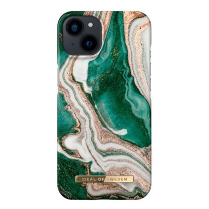 iPhone 14 / 13 iDeal Of Sweden Fashion Case - Golden Jade Marble