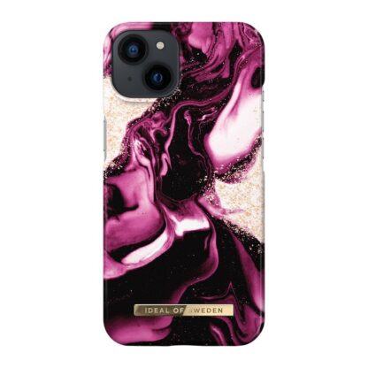 iPhone 14 / 13 iDeal Of Sweden Fashion Case - Golden Ruby Marble