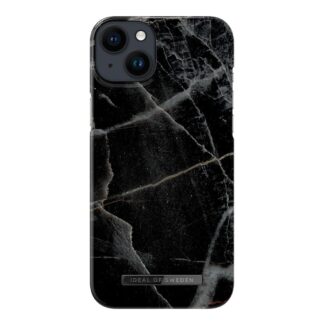 iPhone 14 Plus iDeal Of Sweden Fashion Case - Black Thunder Marble