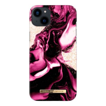iPhone 14 Plus iDeal Of Sweden Fashion Case - Golden Ruby Marble
