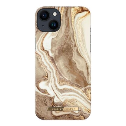 iPhone 14 Plus iDeal Of Sweden Fashion Case - Golden Sand Marble