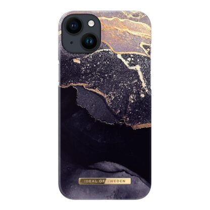 iPhone 14 Plus iDeal Of Sweden Fashion Case - MagSafe Kompatibel - Golden Twilight Marble