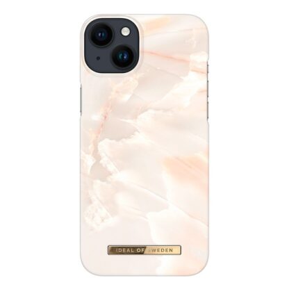 iPhone 14 Plus iDeal Of Sweden Fashion Case - Rose Pearl Marble