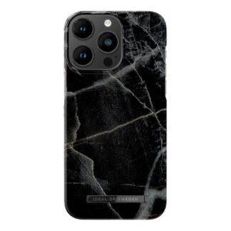 iPhone 14 Pro Max iDeal Of Sweden Fashion Case - Black Thunder Marble