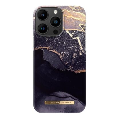 iPhone 14 Pro Max iDeal Of Sweden Fashion Case - Golden Twilight Marble