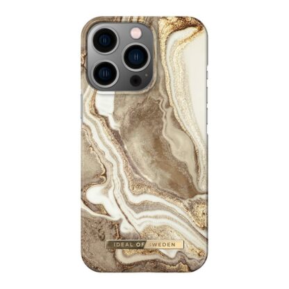 iPhone 14 Pro iDeal Of Sweden Fashion Case - Golden Sand Marble