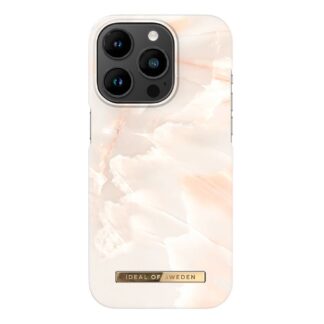 iPhone 14 Pro iDeal Of Sweden Fashion Case - Rose Pearl Marble