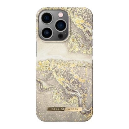 iPhone 14 Pro iDeal Of Sweden Fashion Case - Sparkle Greige Marble