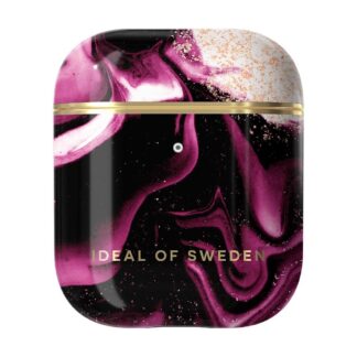 iDeal Of Sweden Fashion Case AirPods (1 & 2. gen.) - Golden Ruby Marble