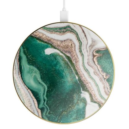 iDeal Of Sweden Fashion QI Charger Golden Jade Marble - 10W