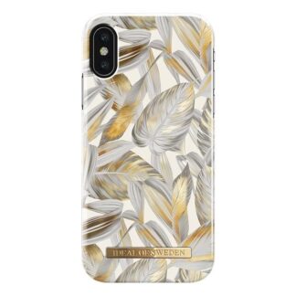 iDeal Of Sweden iPhone X / XS Fashion Case Platinum Leaves