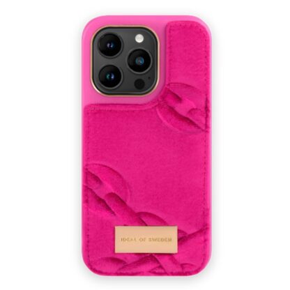 iDeal Of Sweden iPhone 14 Pro Fashion Case Atelier - Velour Hyper Pink