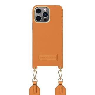 iPhone 13 Pro iDeal Of Sweden Athena Necklace Cover m. Lille Taske - Orange Sorbet
