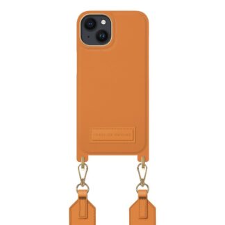 iPhone 14 / 13 iDeal Of Sweden Athena Necklace Cover m. Lille Taske - Orange Sorbet