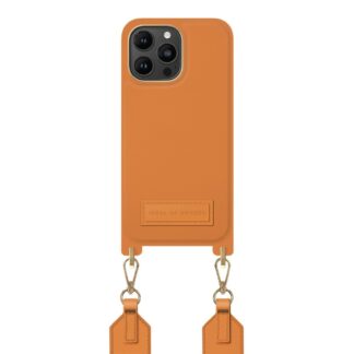 iPhone 14 Pro Max iDeal Of Sweden Athena Necklace Cover m. Lille Taske - Orange Sorbet