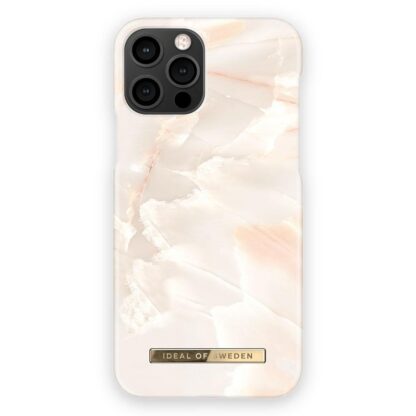iDeal Of Sweden iPhone 12 / 12 Pro Fashion Bagside Case Rose Pearl Marble