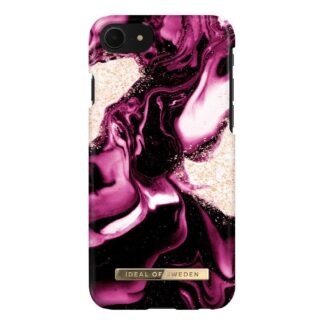 iDeal Of Sweden iPhone SE (2022 / 2020) / 8 / 7 Fashion Case Golden Ruby Marble